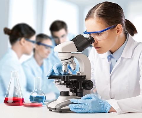 Chromatography machines inside our NABL Accredited Testing Laboratory